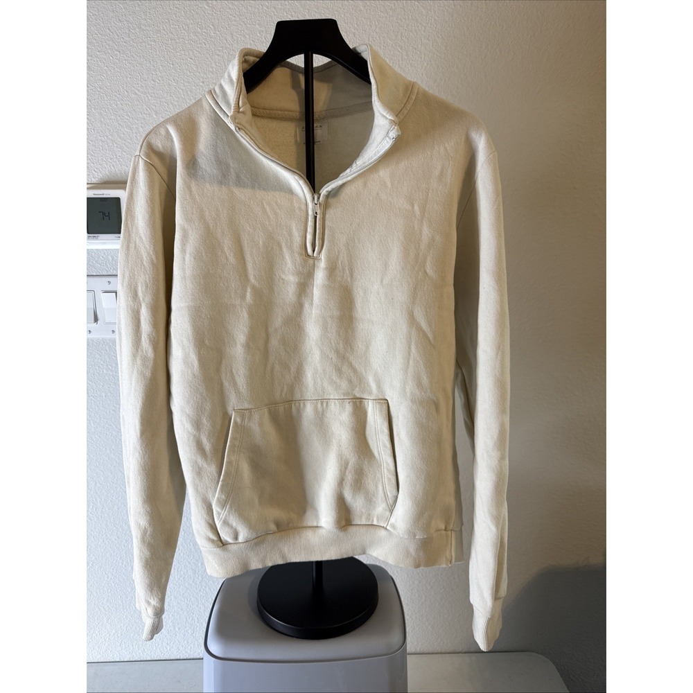 Relaxx Women's 1/4 Zip Pullover Cozy Cream‎ Size XL
